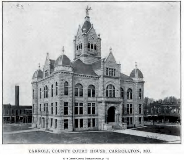 Court House, Carroll County, Carrollton, Missouri - 1914